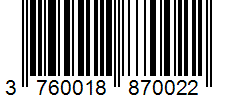 Barcode 3760018870022