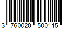 Barcode 3760020500115