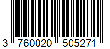 Barcode 3760020505271