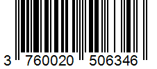Barcode 3760020506346