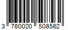 Barcode 3760020508562