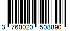 Barcode 3760020508890