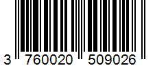 Barcode 3760020509026