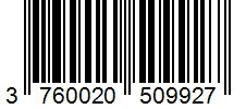 Barcode 3760020509927