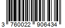 Barcode 3760022906434