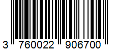 Barcode 3760022906700