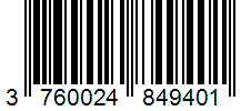 Barcode 3760024849401