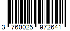 Barcode 3760025972641