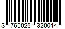 Barcode 3760026320014
