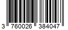 Barcode 3760026384047
