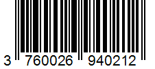 Barcode 3760026940212