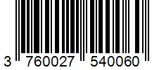 Barcode 3760027540060