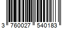 Barcode 3760027540183