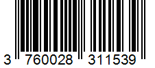 Barcode 3760028311539