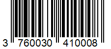 Barcode 3760030410008