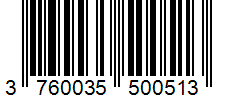 Barcode 3760035500513