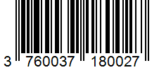 Barcode 3760037180027