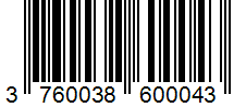 Barcode 3760038600043