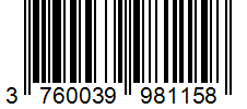 Barcode 3760039981158