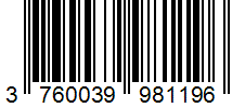 Barcode 3760039981196