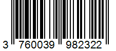 Barcode 3760039982322