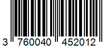 Barcode 3760040452012