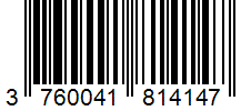Barcode 3760041814147