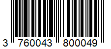 Barcode 3760043800049