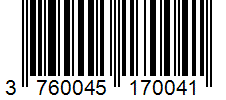 Barcode 3760045170041