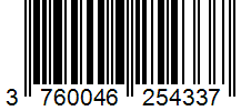 Barcode 3760046254337