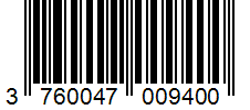 Barcode 3760047009400