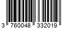 Barcode 3760048332019