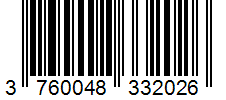 Barcode 3760048332026