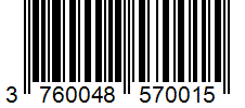 Barcode 3760048570015