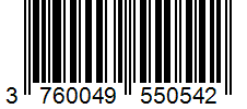 Barcode 3760049550542