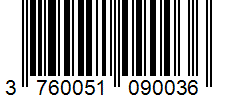 Barcode 3760051090036