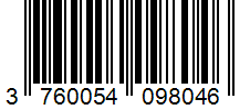 Barcode 3760054098046
