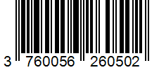 Barcode 3760056260502