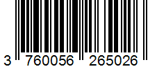 Barcode 3760056265026