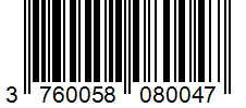 Barcode 3760058080047