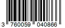 Barcode 3760059040866