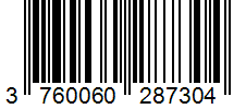 Barcode 3760060287304