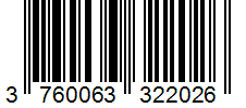 Barcode 3760063322026