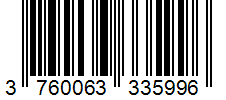 Barcode 3760063335996