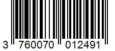 Barcode 3760070012491