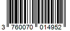 Barcode 3760070014952