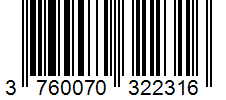 Barcode 3760070322316