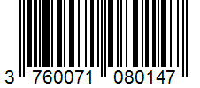Barcode 3760071080147