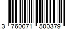 Barcode 3760071500379