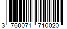 Barcode 3760071710020